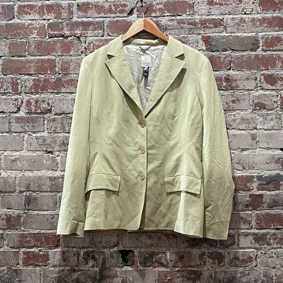 Versus Versace Khaki Blazer Jacket Size 34/48 - Picture 1 of 7